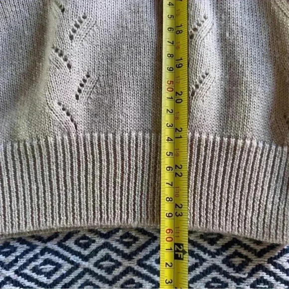 80s 90s Embellished Earthtone Sweater - Size Small/Medium - Picture 6 of 6